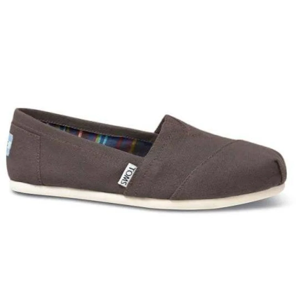 224. TOMS Women's Alpargata Loafer Flat Ash Canvas in size 9.5